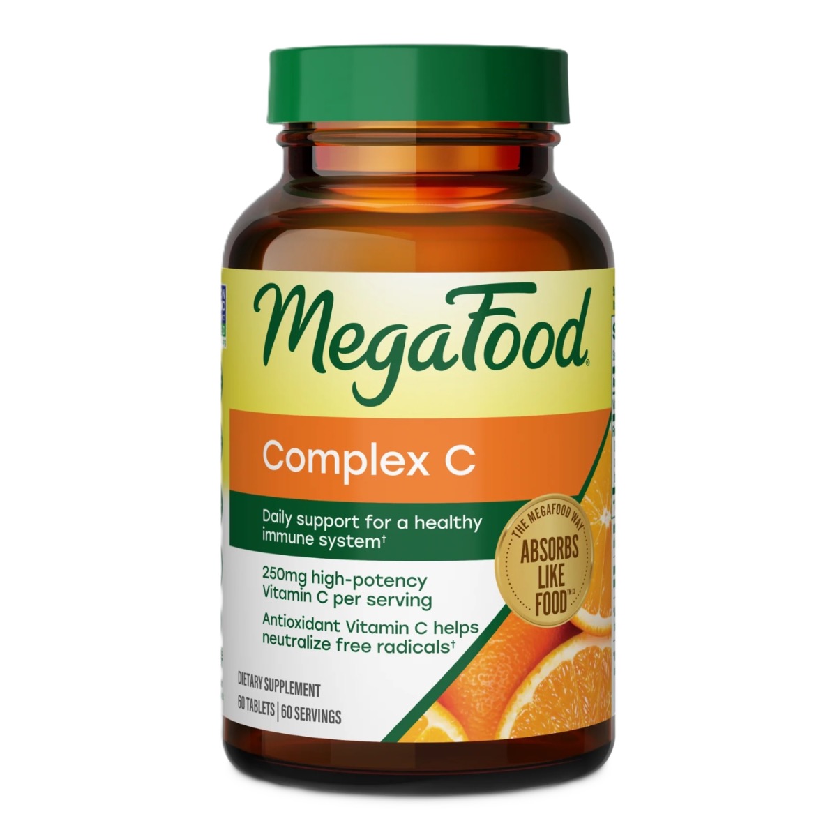 MegaFood Complex C Vitamina C 60 tabletes