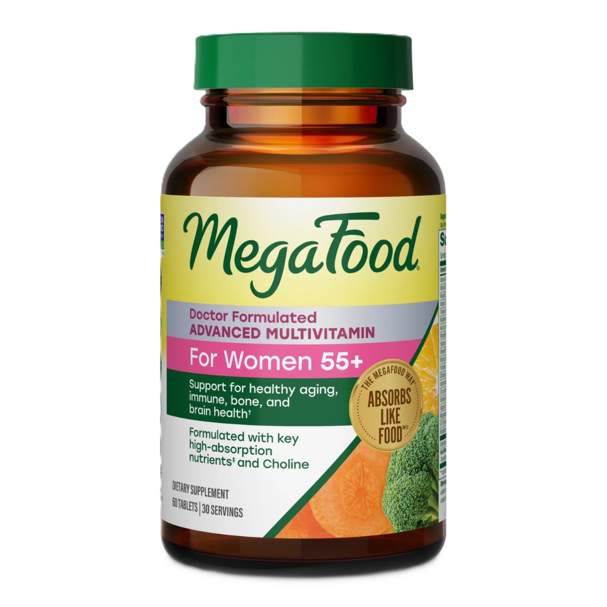 MegaFood Women's 55+ Advanced Multivitamínico para mulheres 60 tabletes