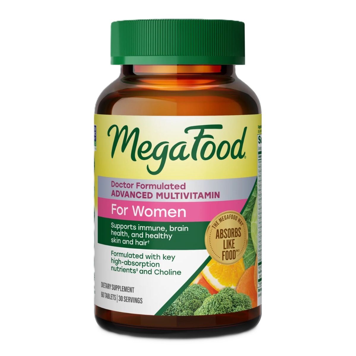 MegaFood Women's Advanced Multivitamínico para mulheres 60 tabletes