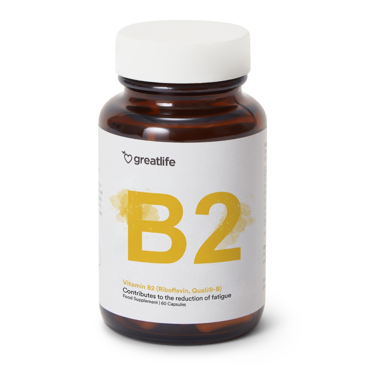 Greatlife Vitamina B2 (Riboflavina, Quali -B) 60 cápsulas