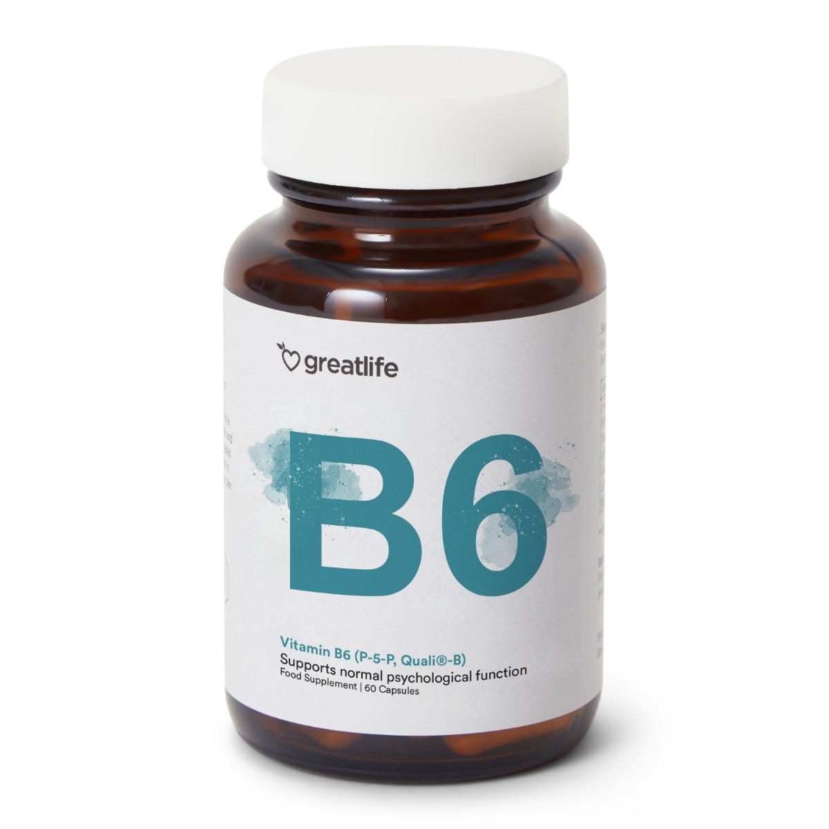 Greatlife Vitamina B6 (P-5-P, Quali -B) 60 cápsulas