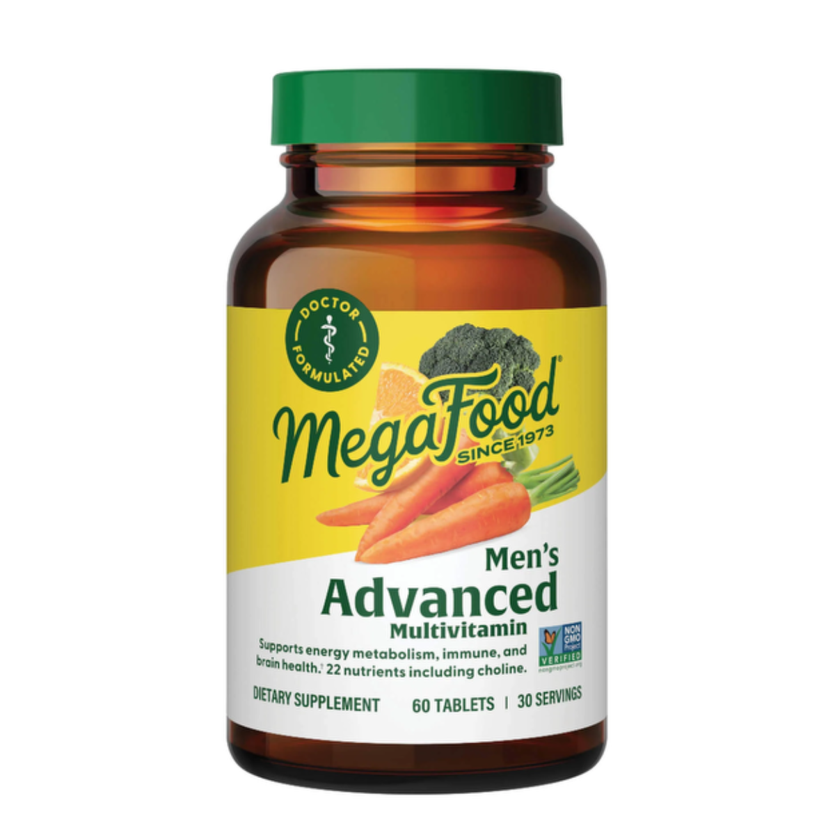 MegaFood Men's Advanced Multivitamínico para homem 60 tabletes