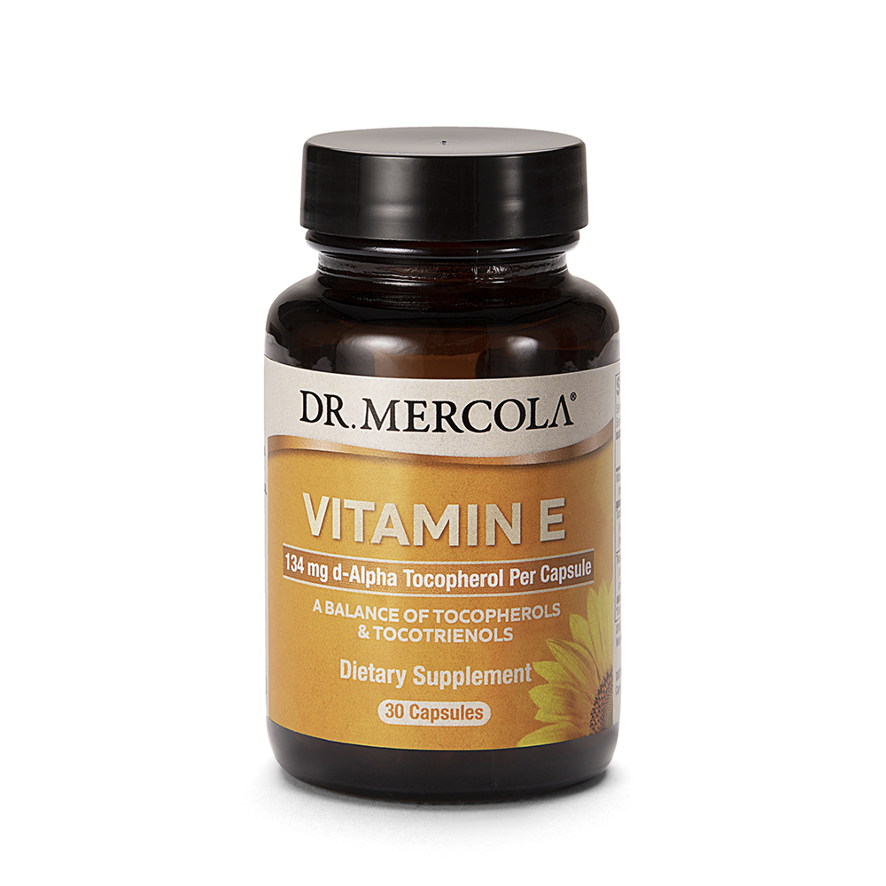 Dr Mercola Vitamina E – Tocoferóis e Tocotrienóis 30 cápsulas