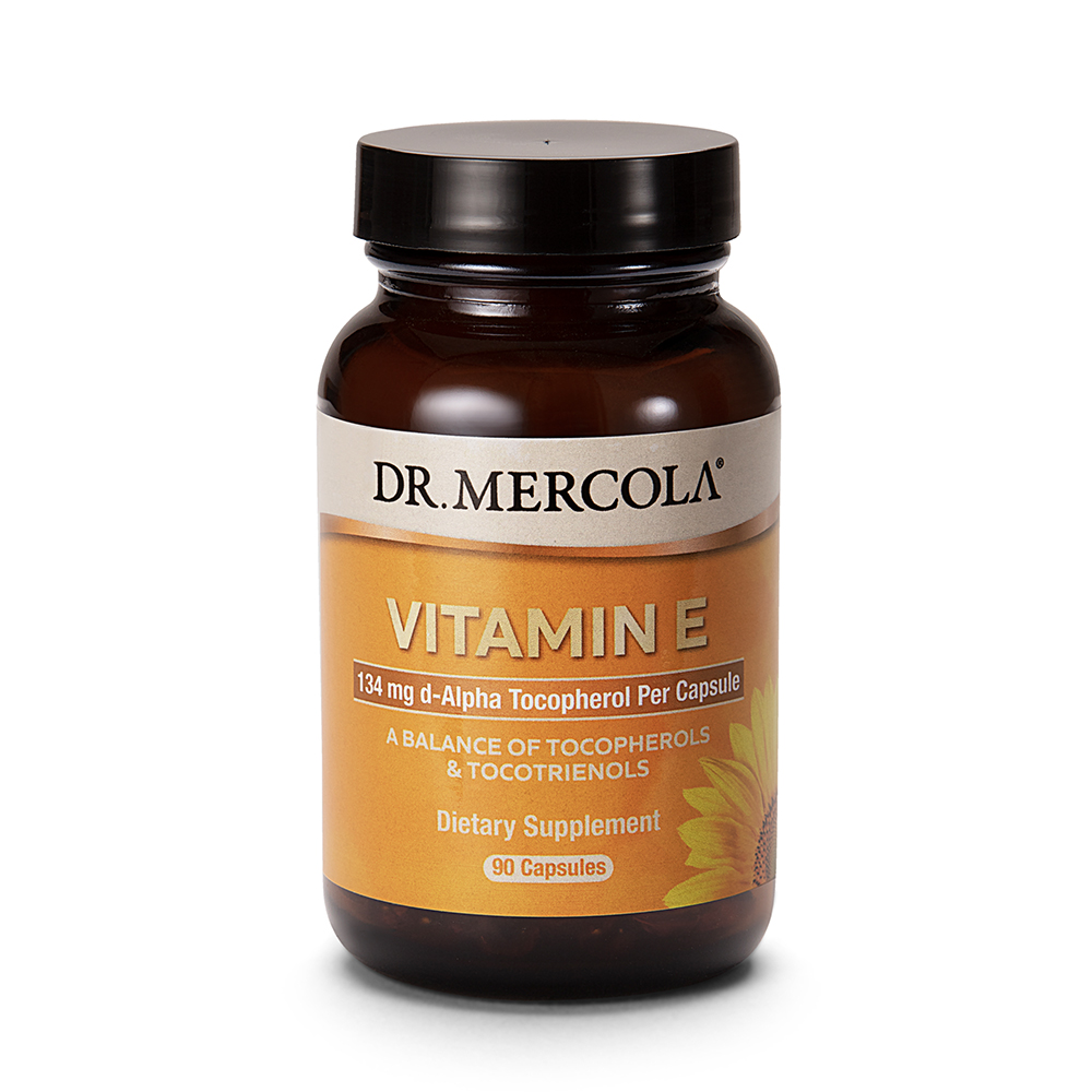 Dr Mercola Vitamina E – Tocoferóis e Tocotrienóis 90 cápsulas