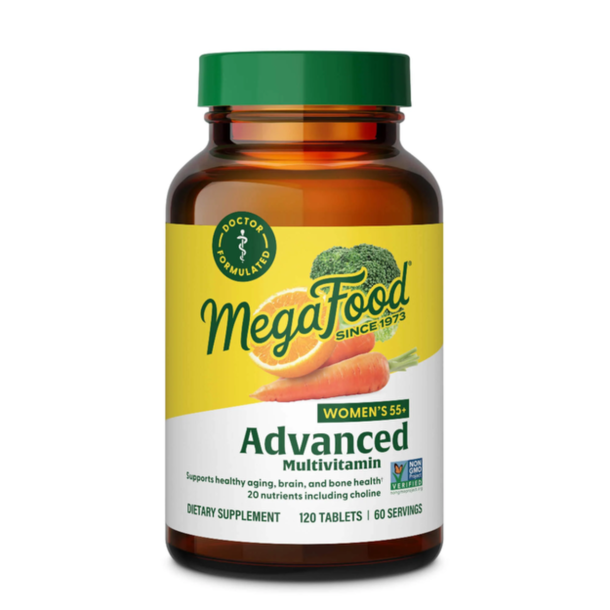 MegaFood Women's 55+ Advanced Multivitamínico para mulheres 120 tabletes